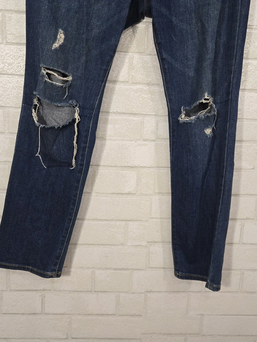 Old Navy mid-rise power slim straight jeans